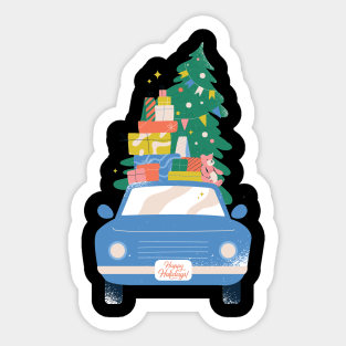 Christmas Car Design Sticker